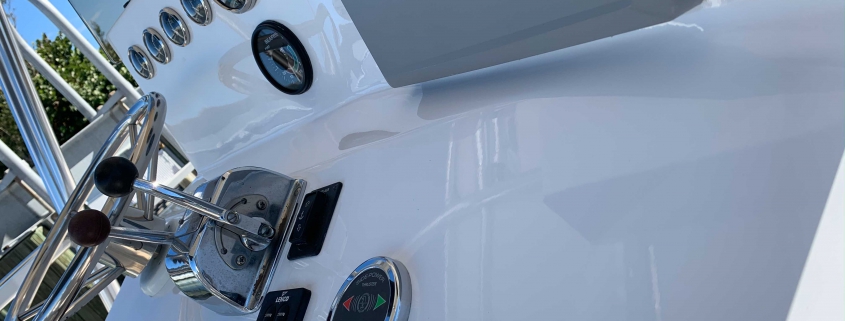 Boat topside wax, metal polish, compound, wax