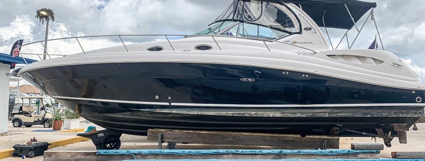 Hull wet sand